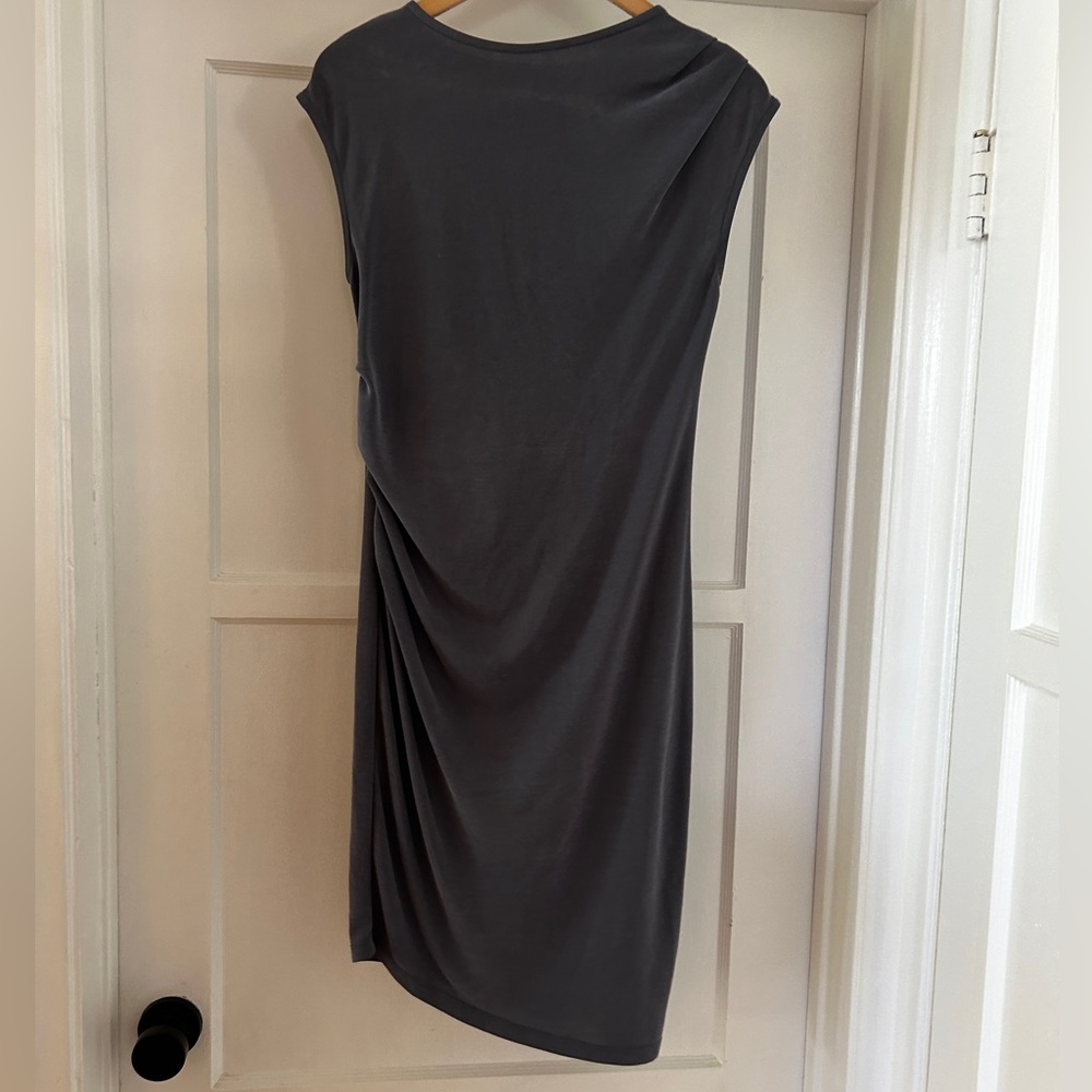 TopShop Bodycon Ruched Dress in Slate Gray